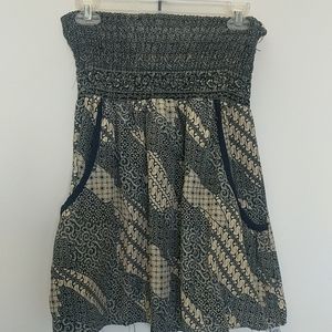 Forever 21 baby doll dress cute abstract print